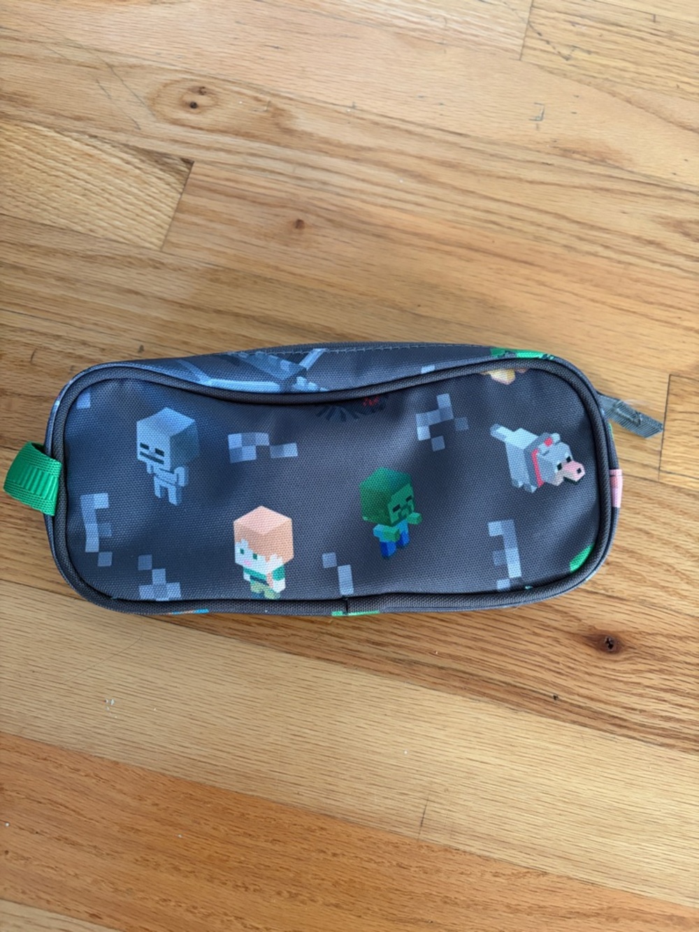 Pottery Barn Kids Gray Minecraft Pixel Characters Pencil Case. Never used
